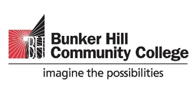 bunker hill community college logo with "imagine the possibilities" tag line