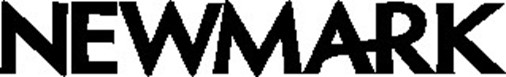 says newmark in black print