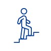 illustration of a person walking up stairs