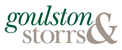 logo that says goulston and storrs