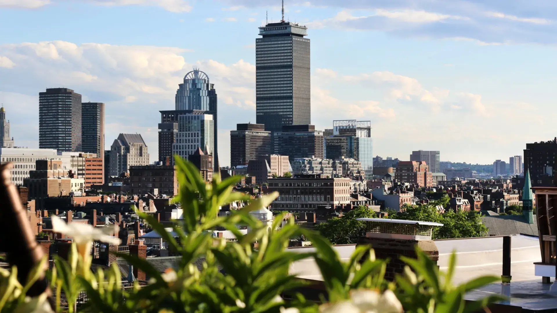 Boston skyline with Prudential building