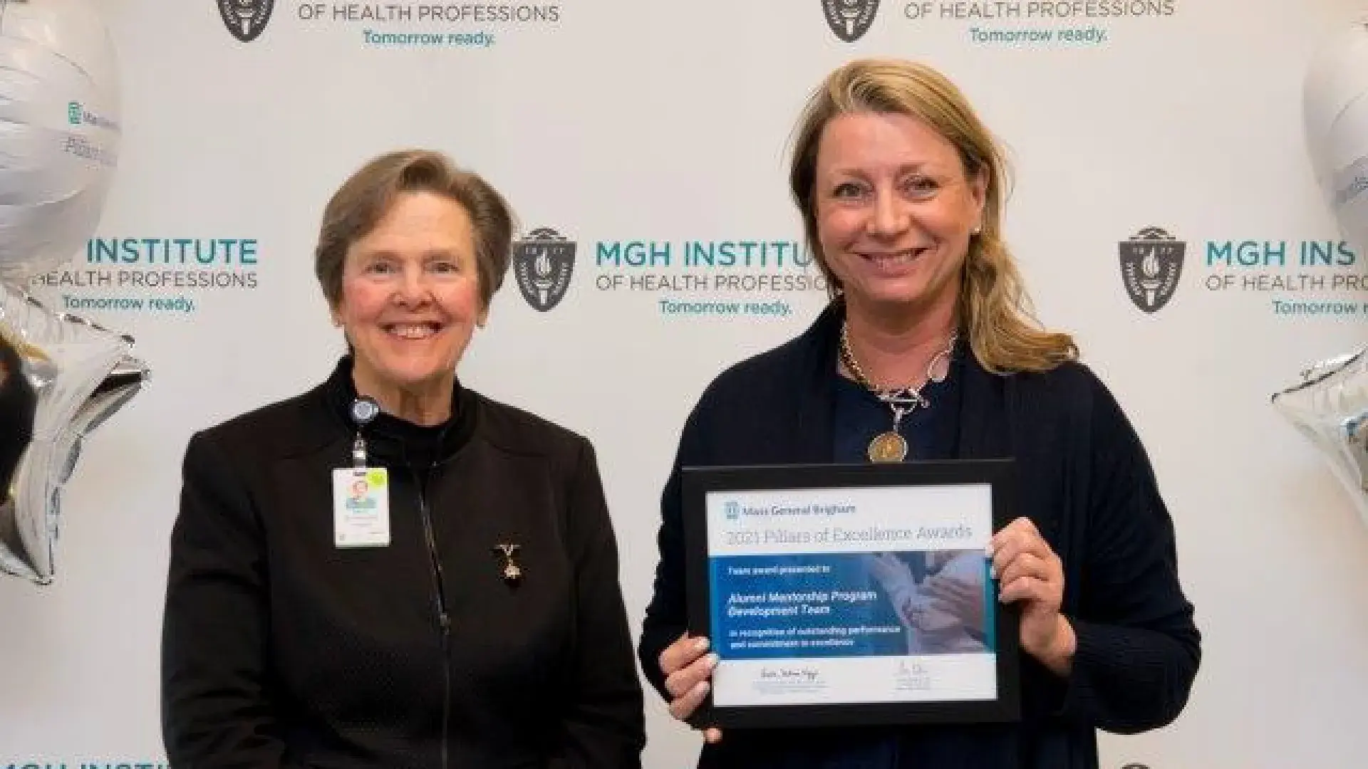 Alumni Mentorship Program Development Team Award Category: Integrating Diversity, Equity & Inclusion  Team Leads:  Lesley Maxwell, Communication Sciences and Disorders (pictured) Katie Mulcahy, Office of Alumni Relations