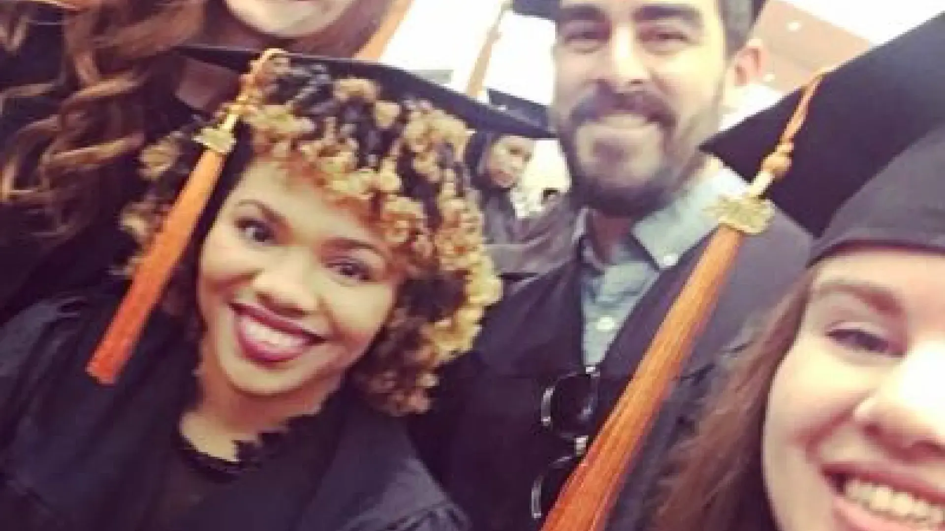 Fournier and fellow 2018 ABSN graduates on Graduation Day