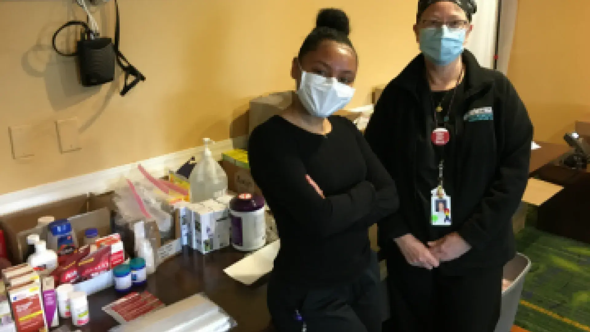 NP student Jordana Dalila Baez and faculty Antonia Makoski.