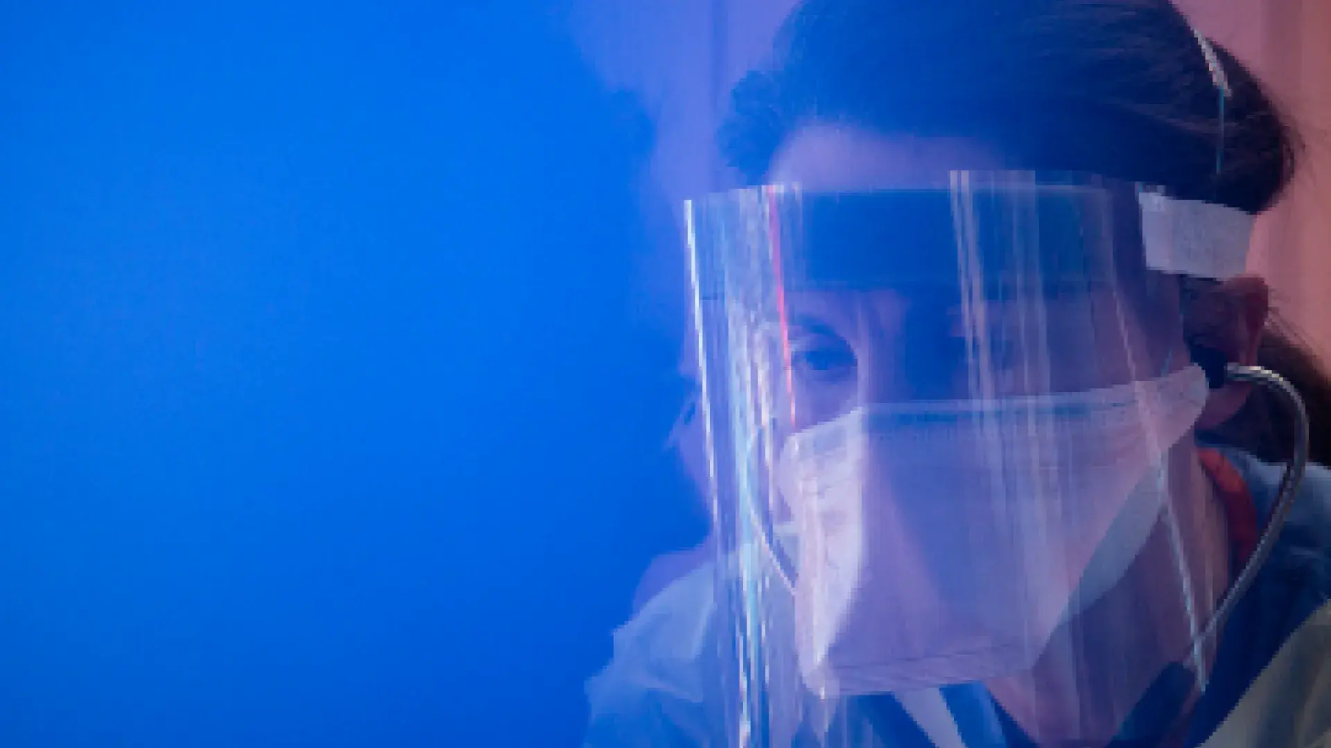 Shelby Freed has been working on the front lines of the pandemic since it began earlier this year. PHOTO: Bradley W. Parks. Courtesy of Oregon Public Broadcasting.