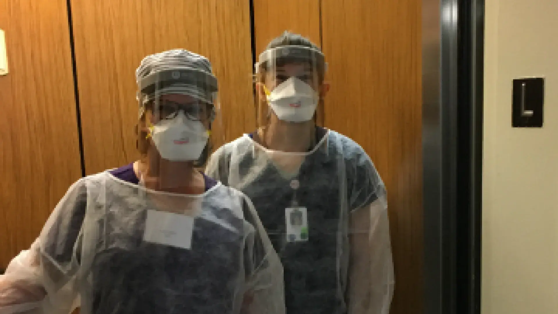 Nursing faculty Elissa Ladd and ​​​​​​​NP student Elizabeth Adami.