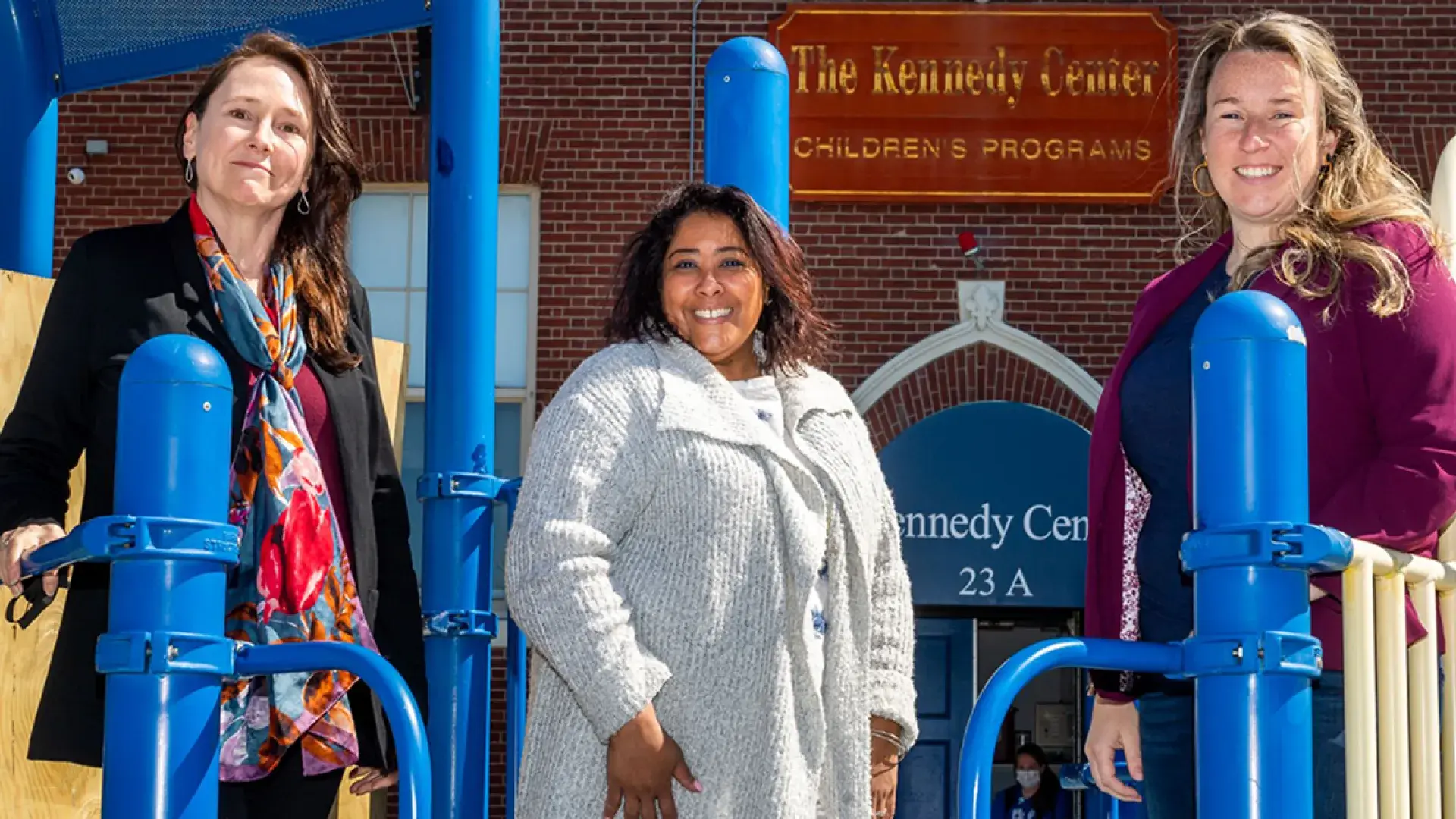 Photo of Name (L to R): Cathy Leslie, Assistant Professor, MGH Institute of Health Professions; Griselle Tejeda, Program Director, Kennedy Center; and Colleen Boyce, Executive Director, RSM Boston Foundation