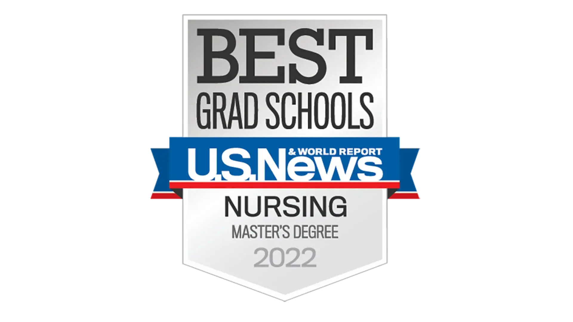 Logo for the U.S. News Best Grad Schools of 2022 Nursing Masters Degree