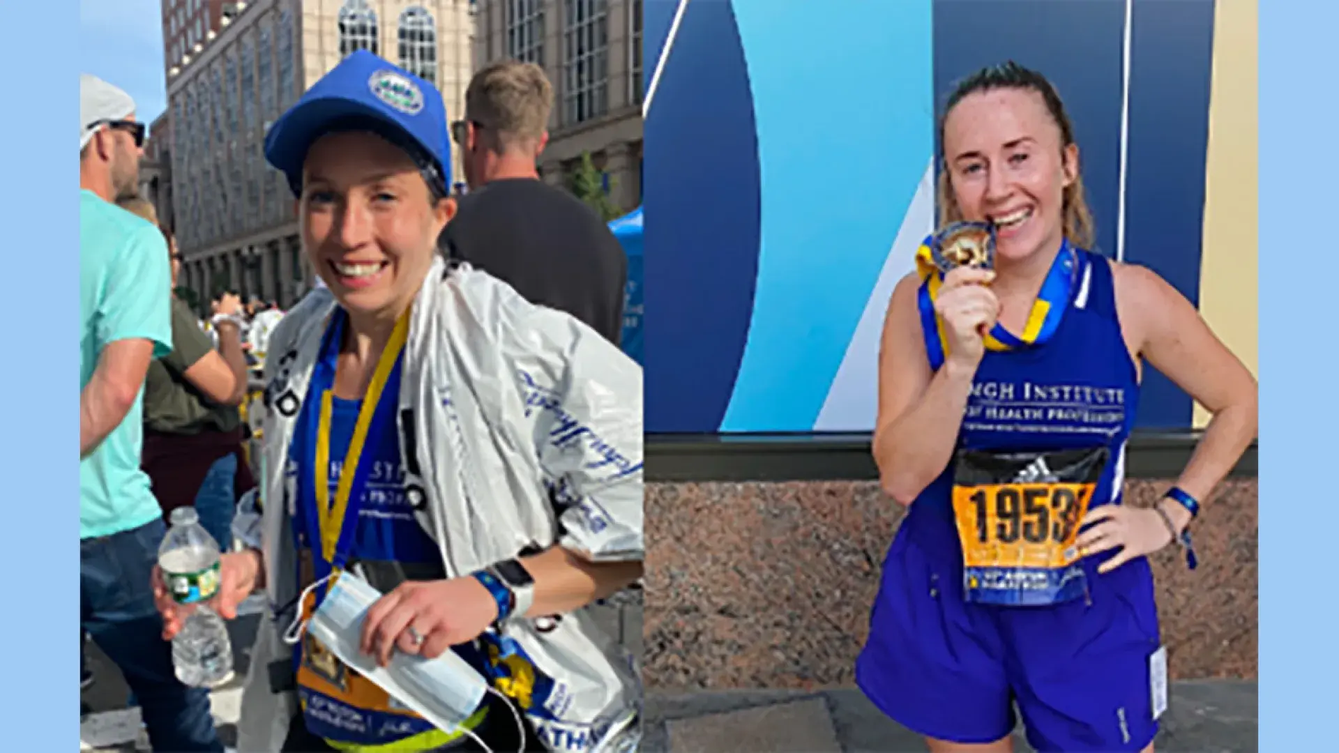 Photo of Team IHP runners Lauren Chesnard and Bridget Carroll