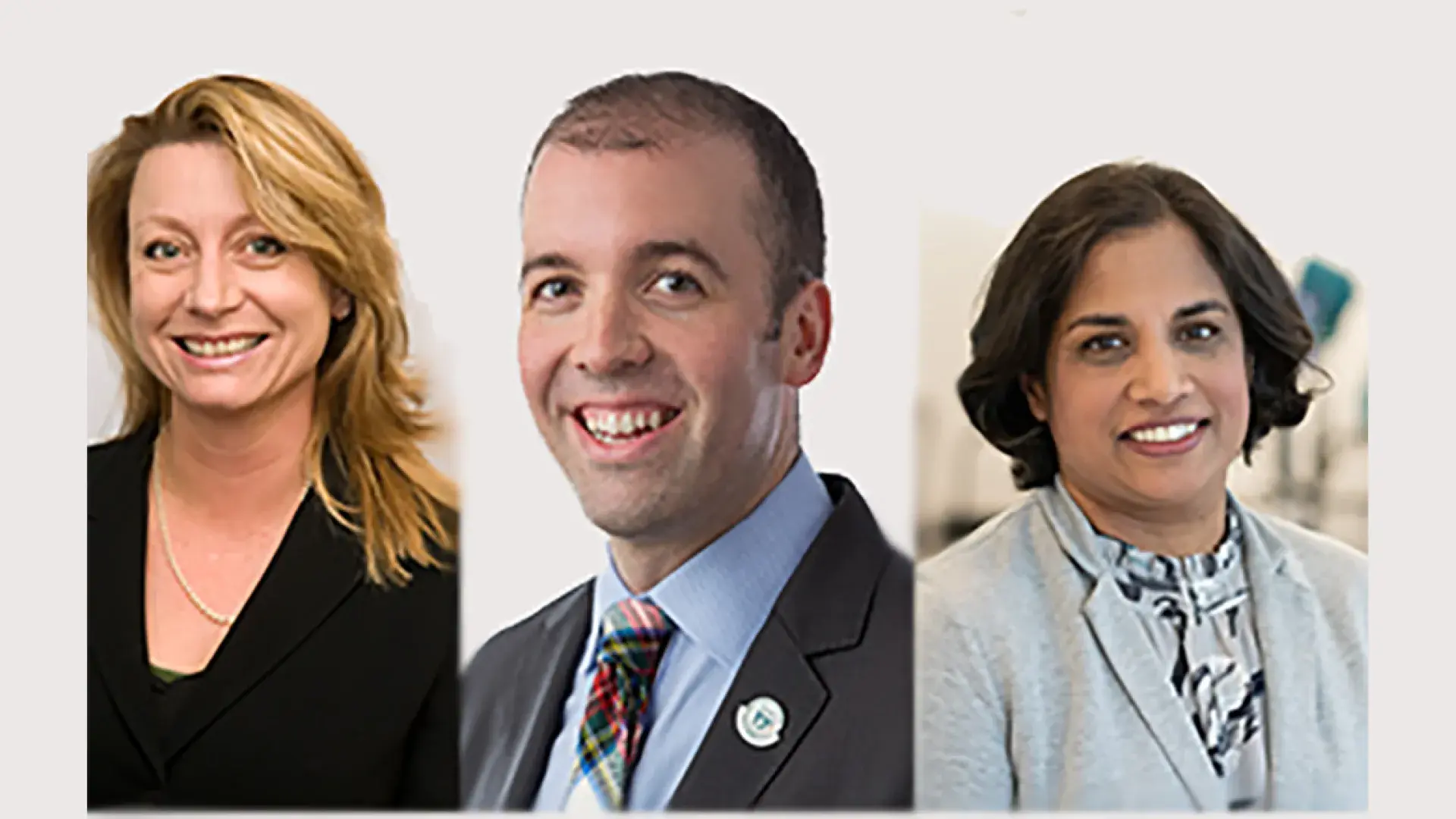 Photos of 2022 TEAL Recipients (l-r): Lesley Maxwell, Josh Merson, and Keshrie Naidoo.