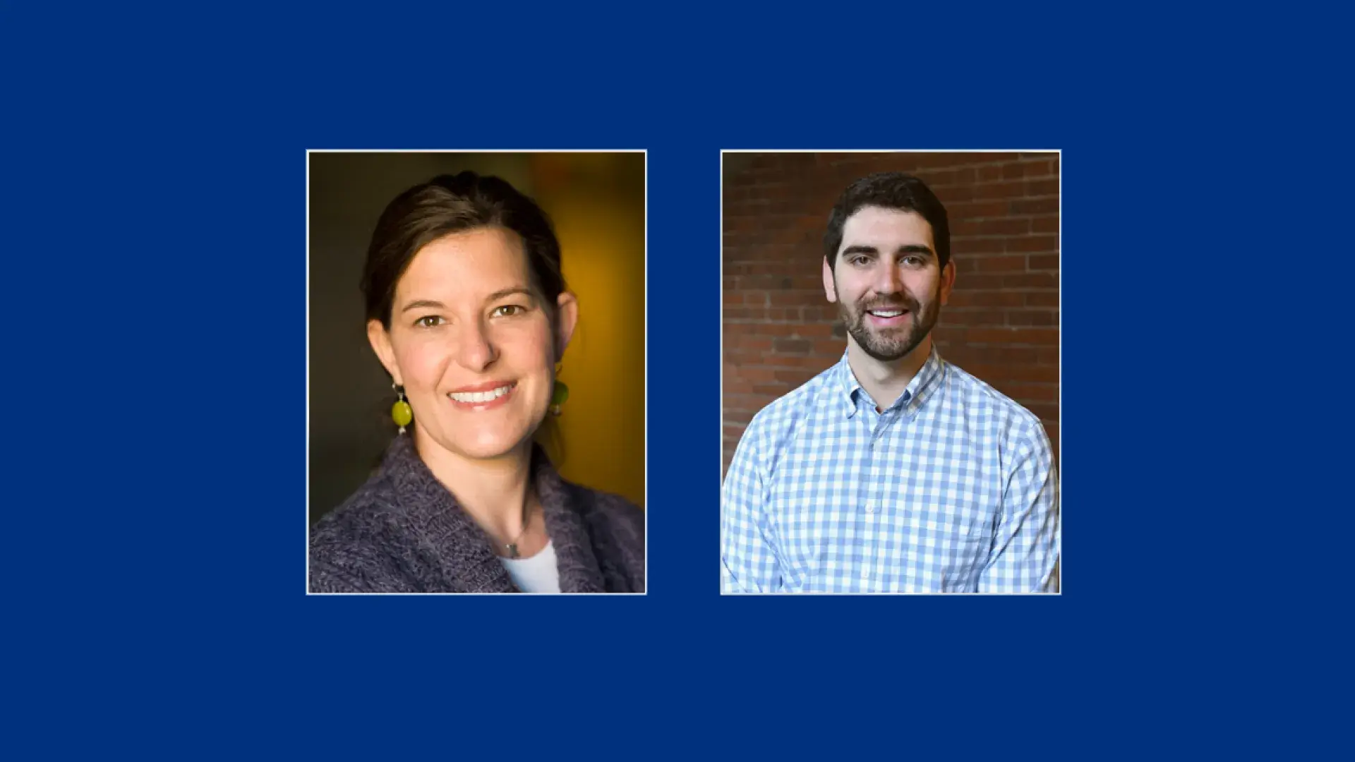 Photos of Elise Townsend (L) and Michael Kiefer