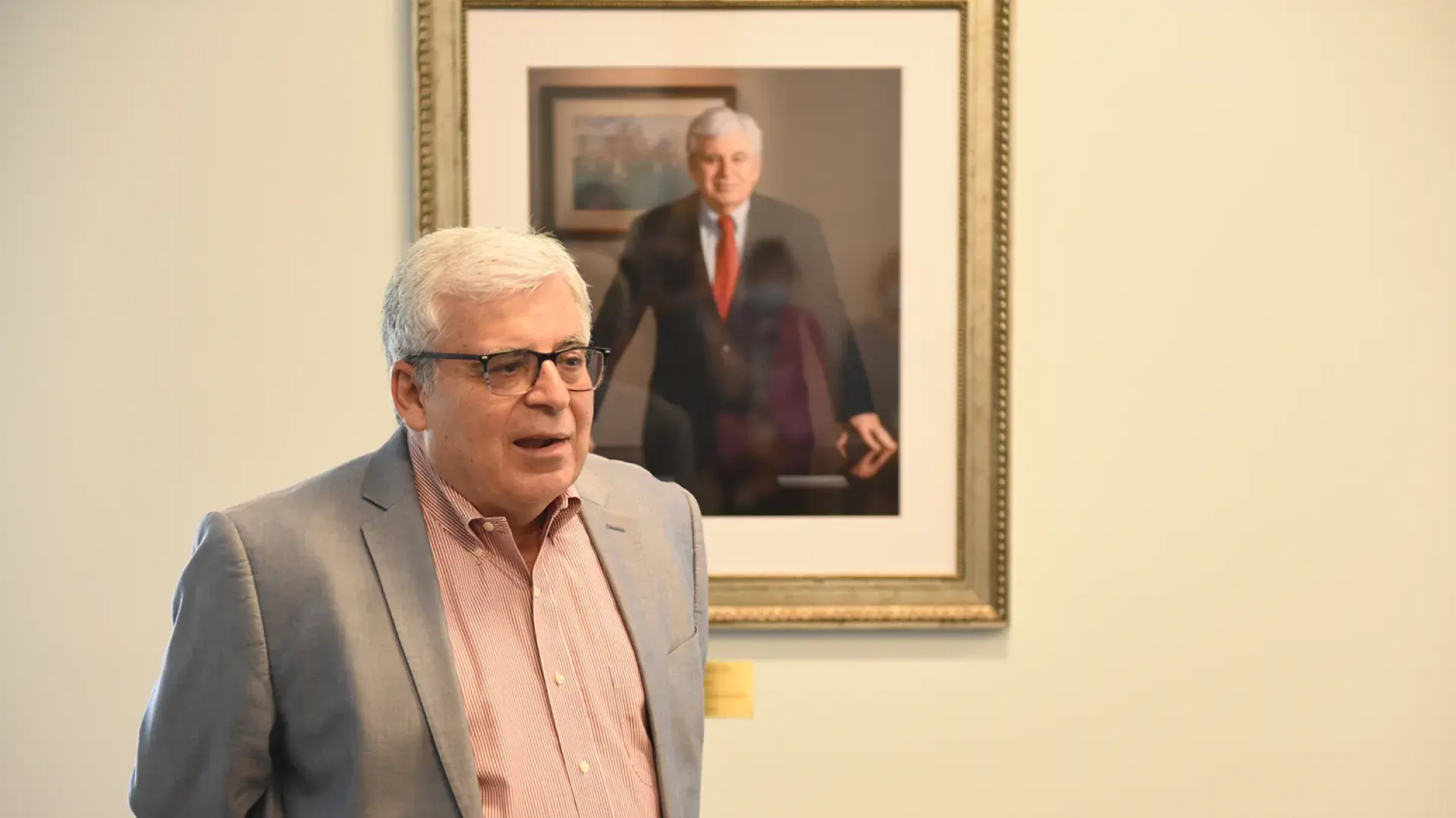 Provost Alex Johnson at retirement party