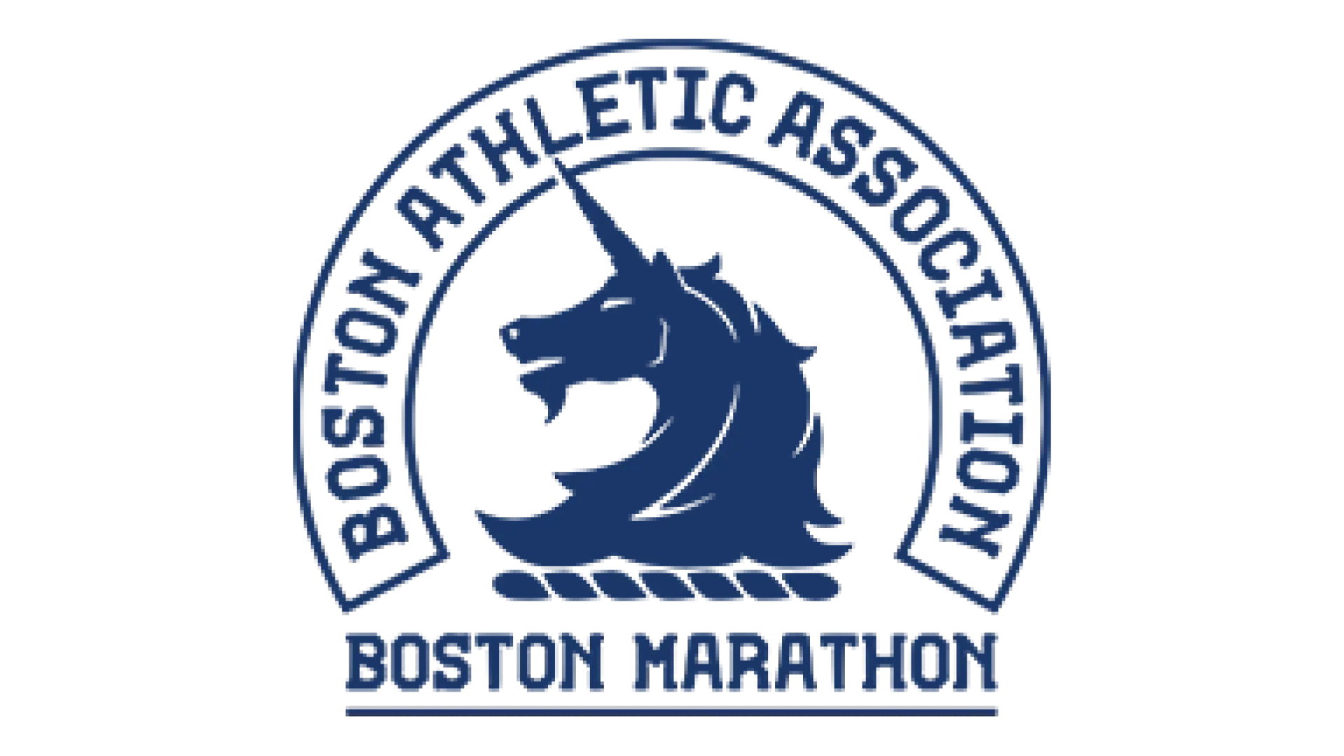 unicorn with boston athletic association around it