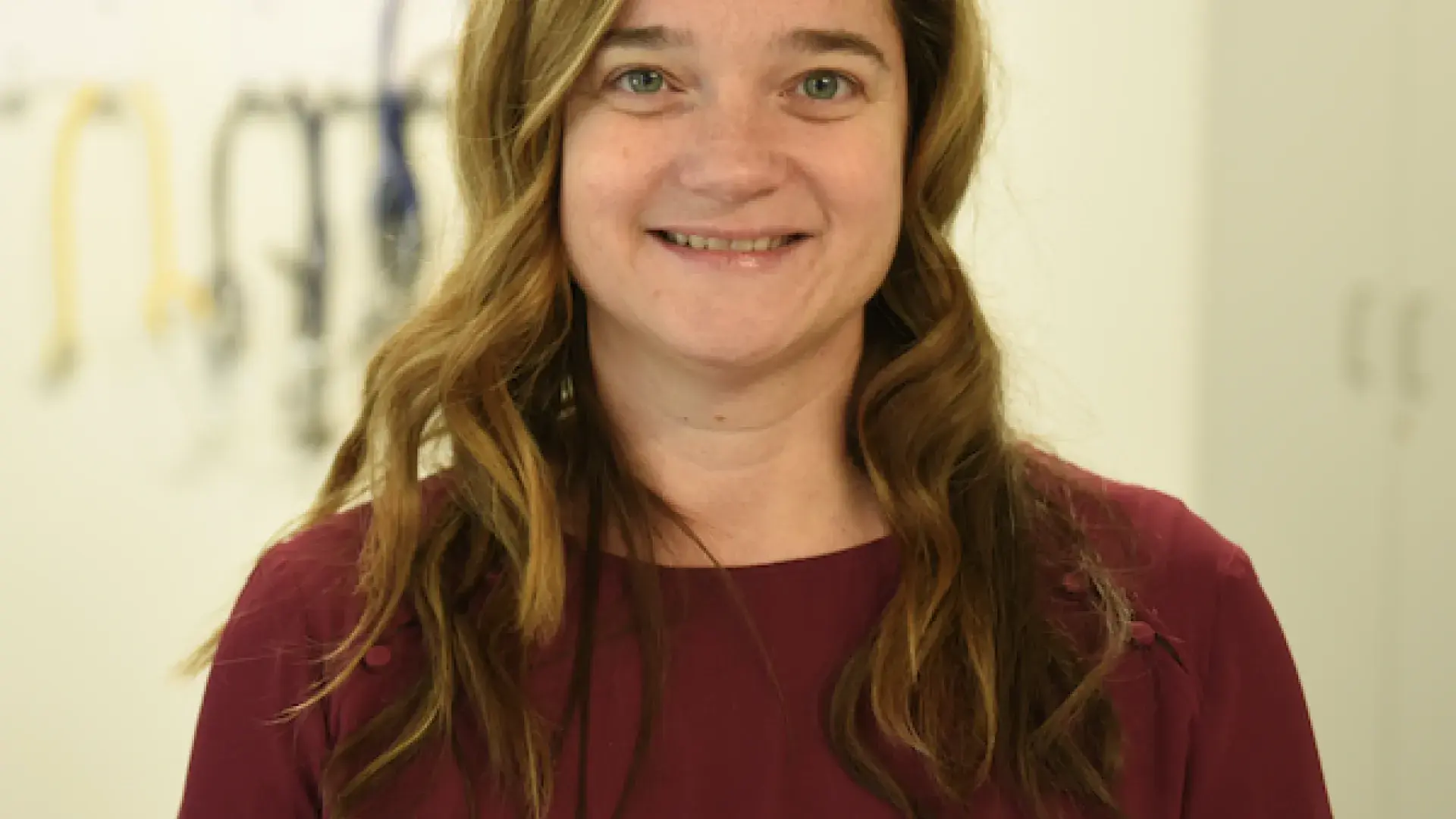 Rachael Salguero in red shirt