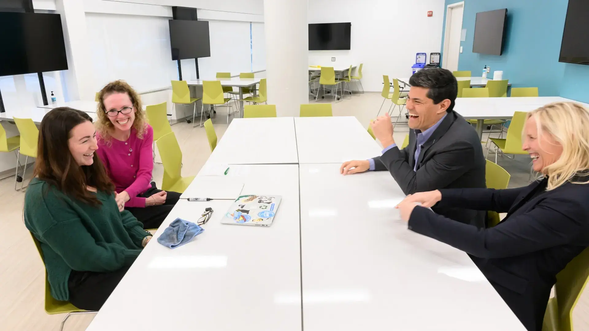 tedy heidi and two women sit at a table