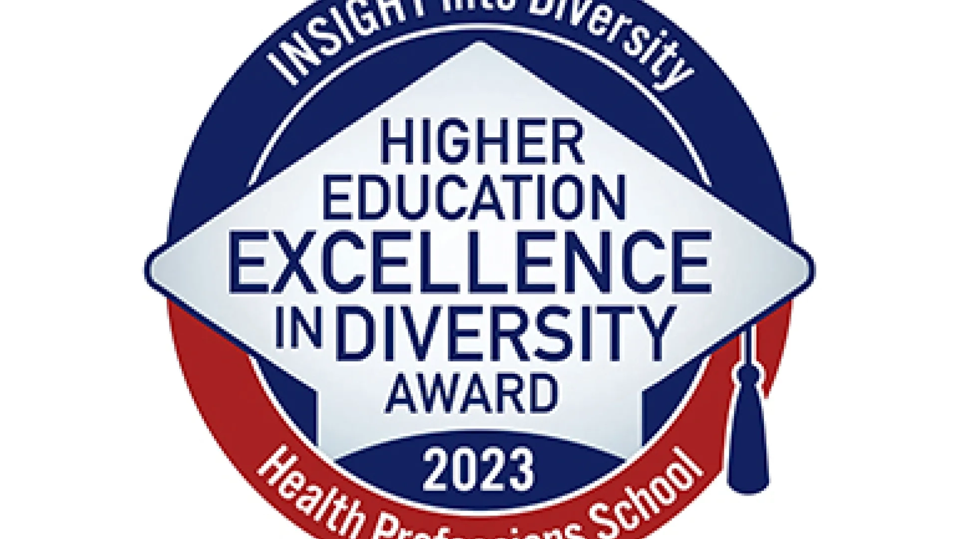 logo says Insight into Diversity higher education excellence in diversity award 2023: health professions school