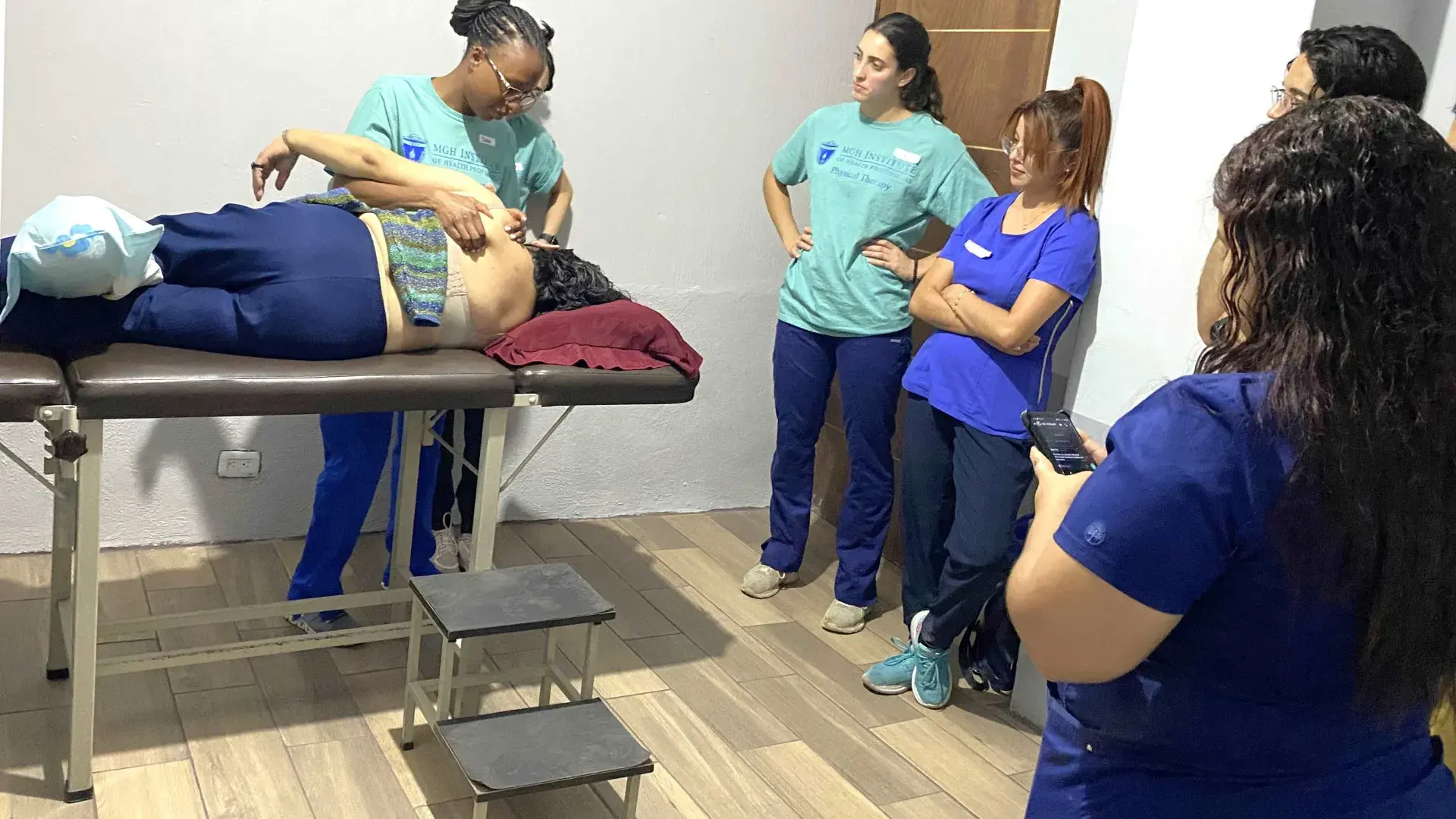 Students working together