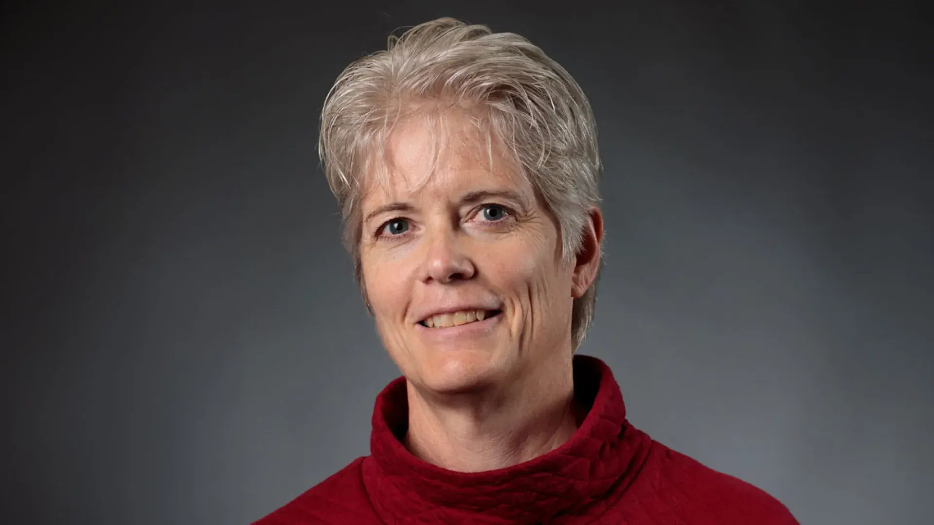 Portrait of a woman with short hair