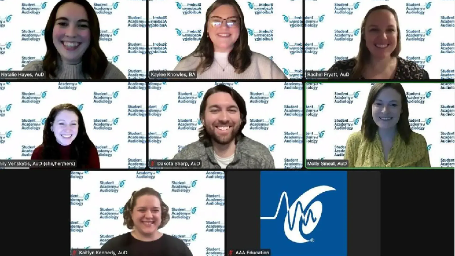 seven individuals on zoom screen