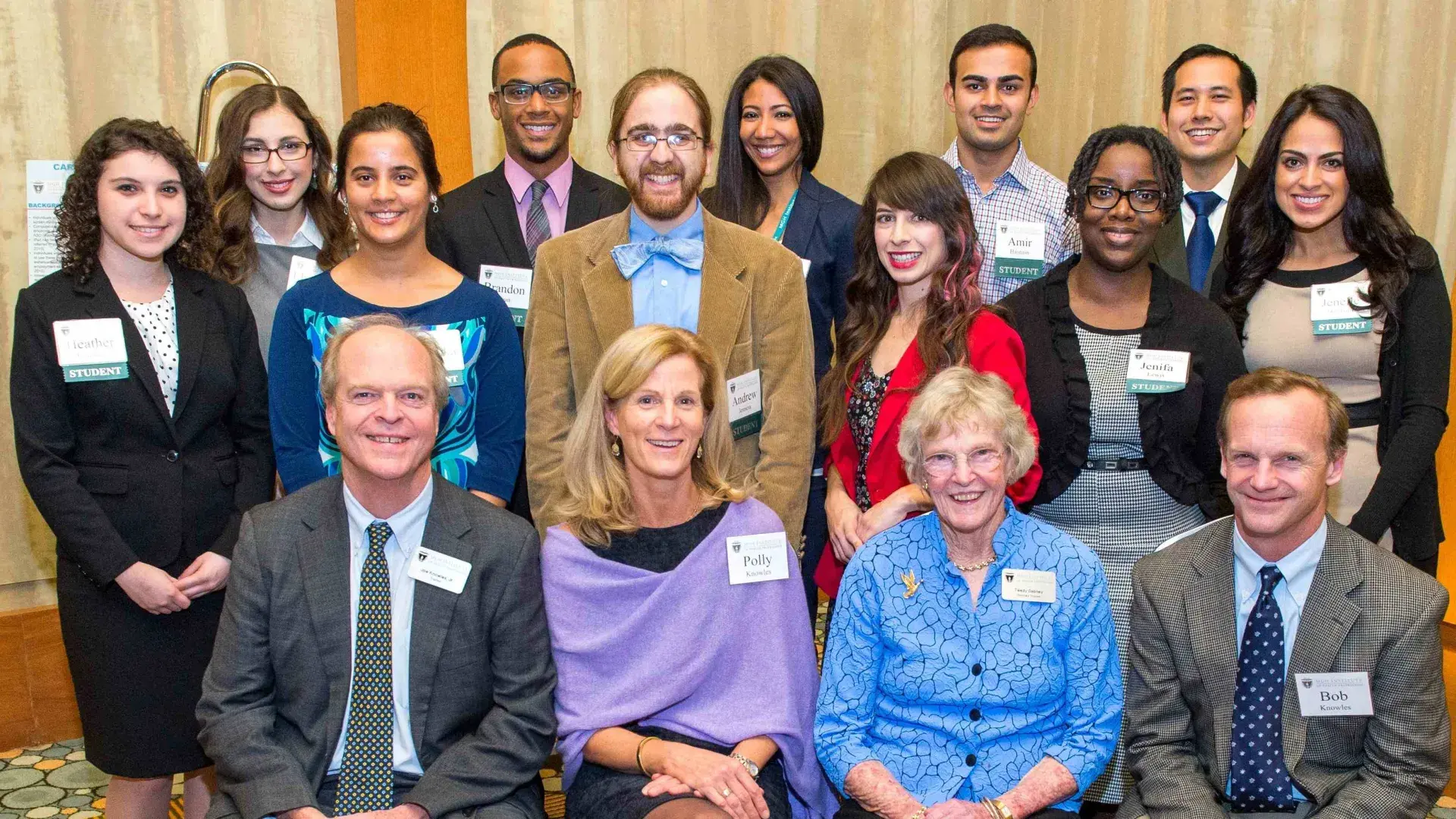 Group of people smiling