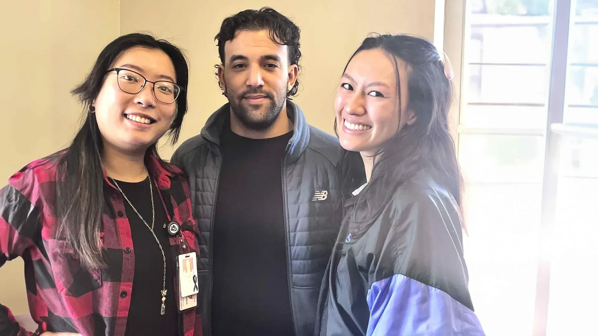 Doctor of Occupational Therapy students posing together during a group activity, showcasing camaraderie and teamwork.