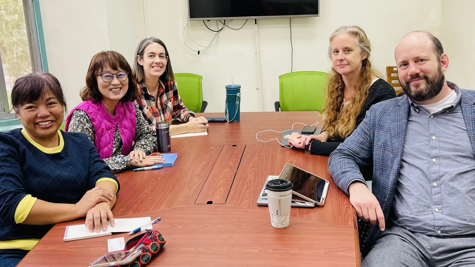 people sitting around a table