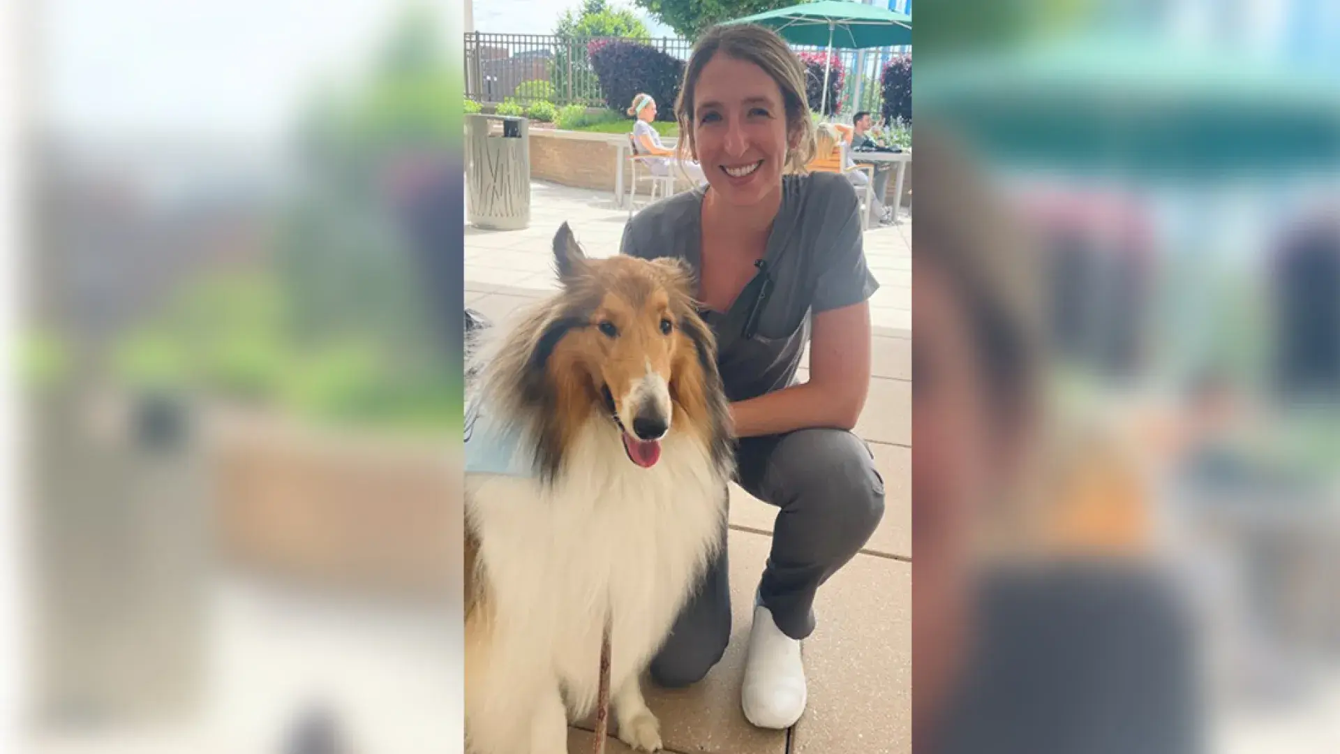 sarah hillegass with her dog