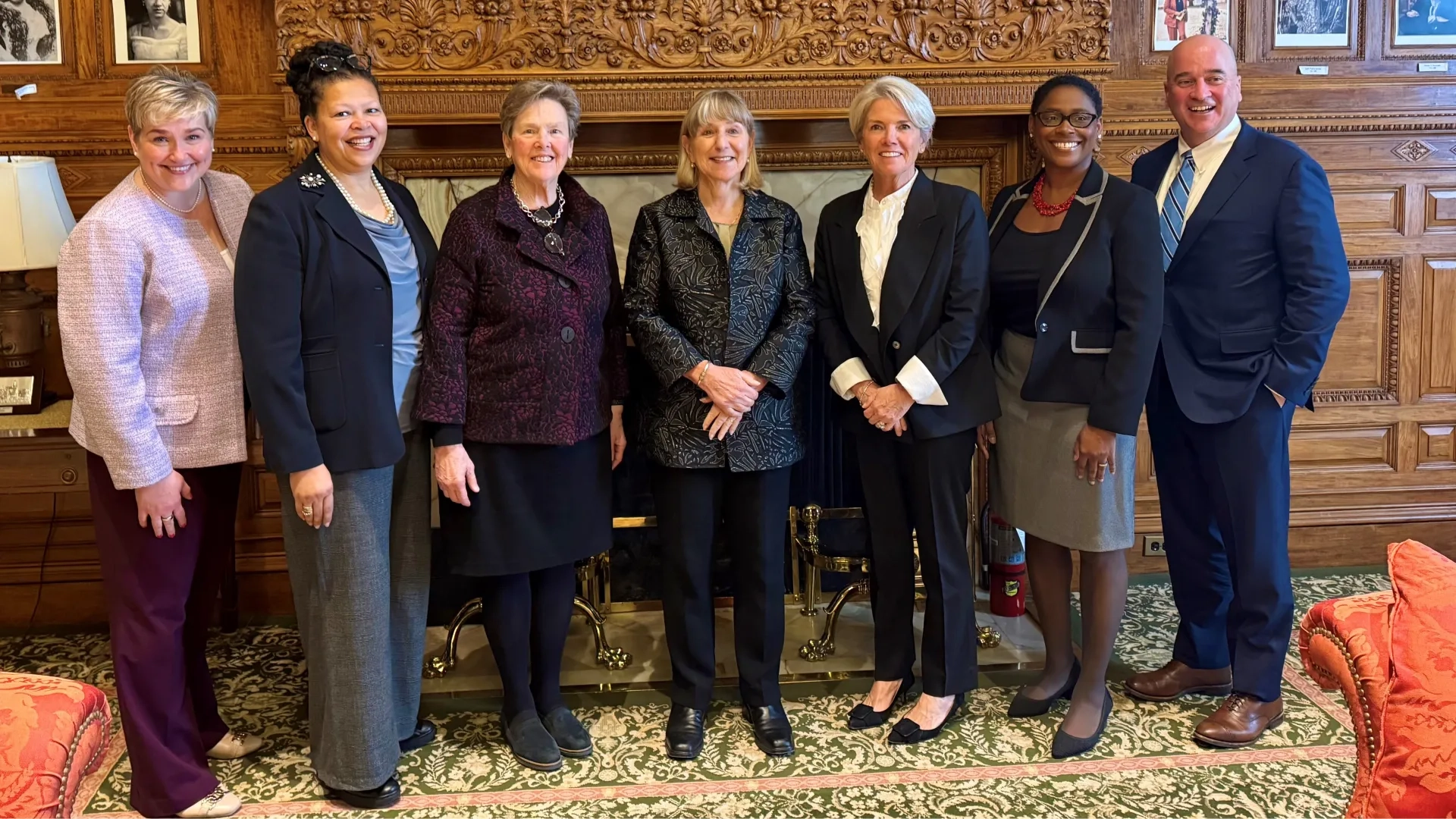 Paula with presidents 