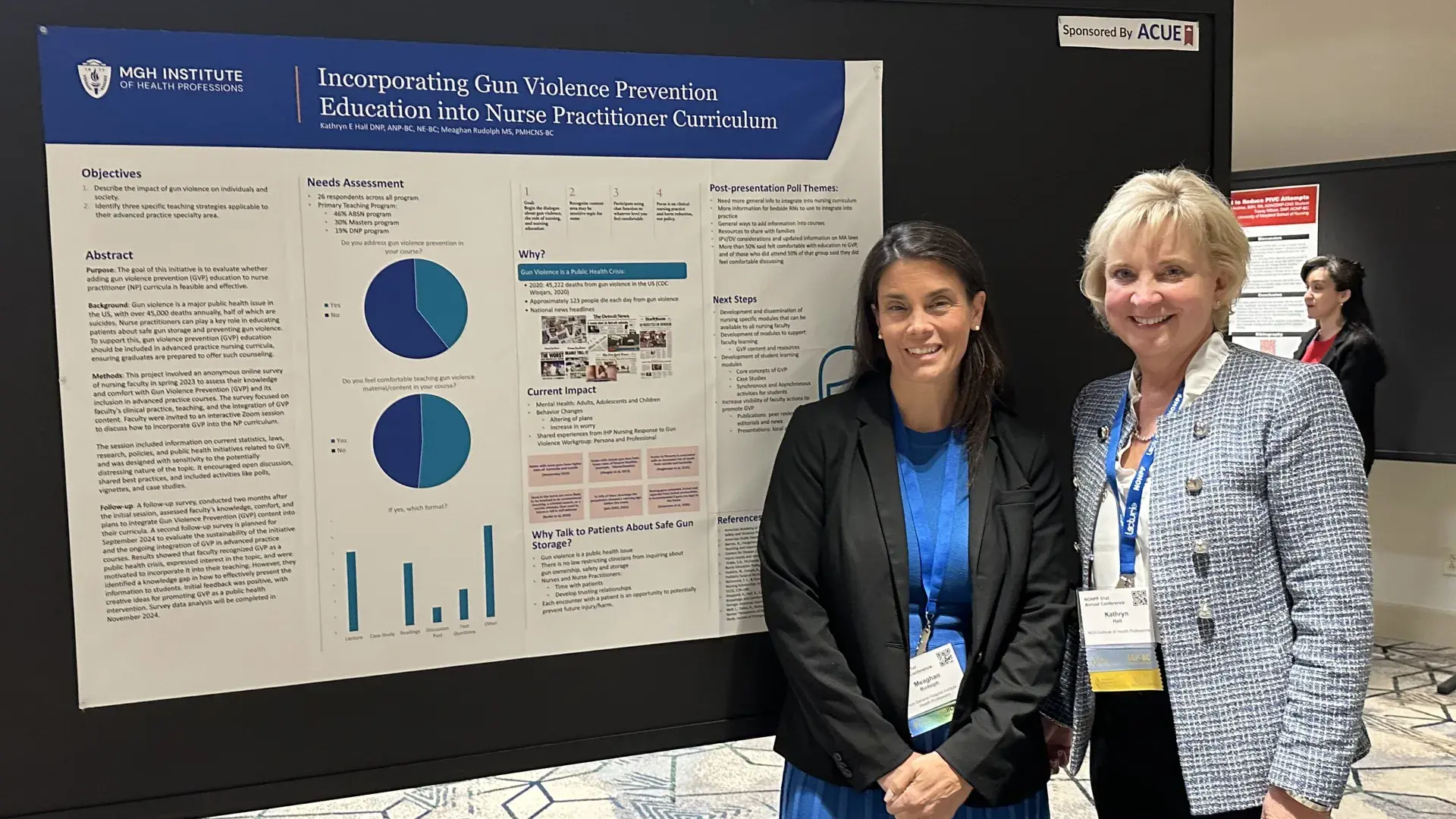 two men nxt to poster