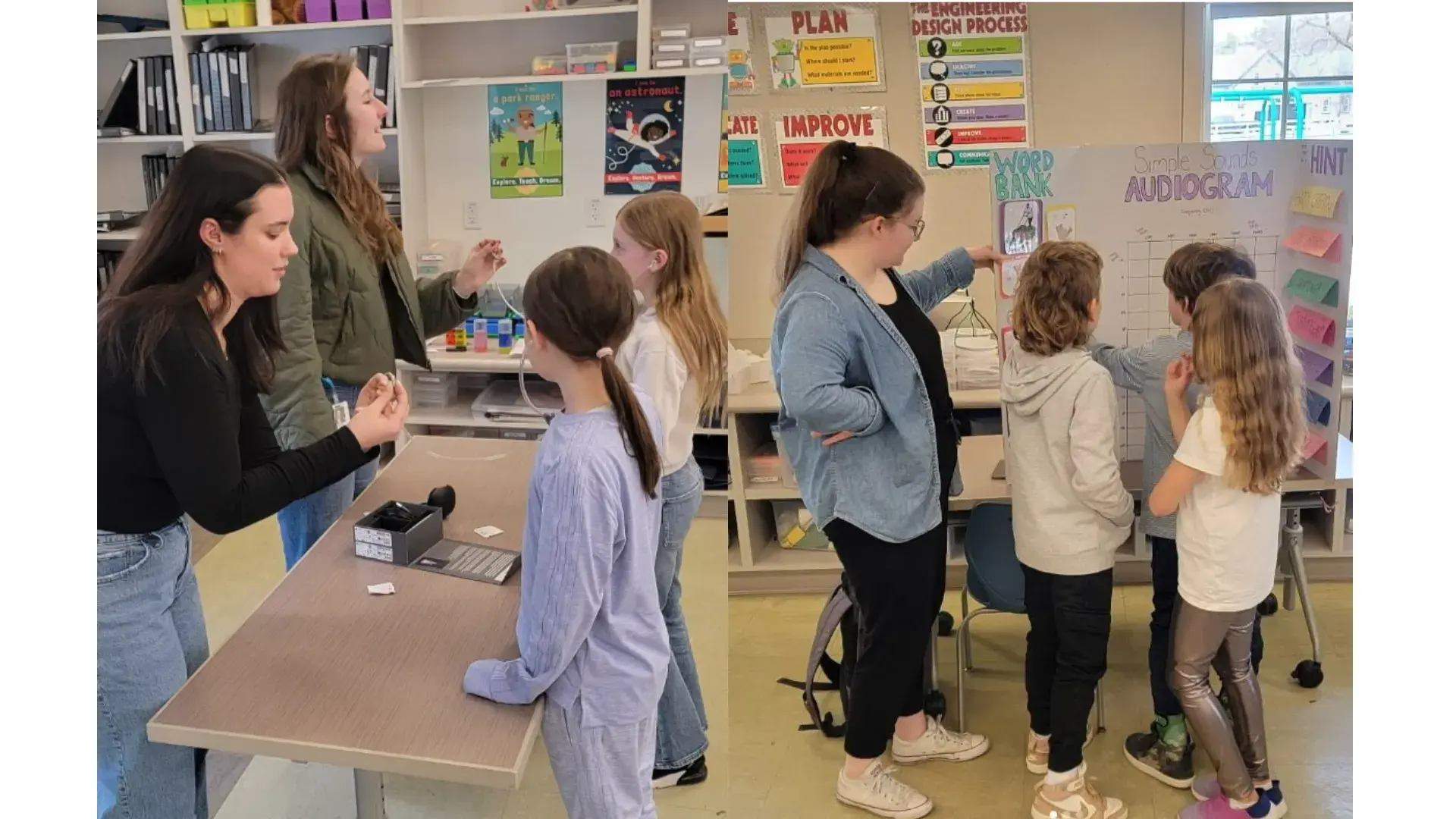 Group photos of women and children