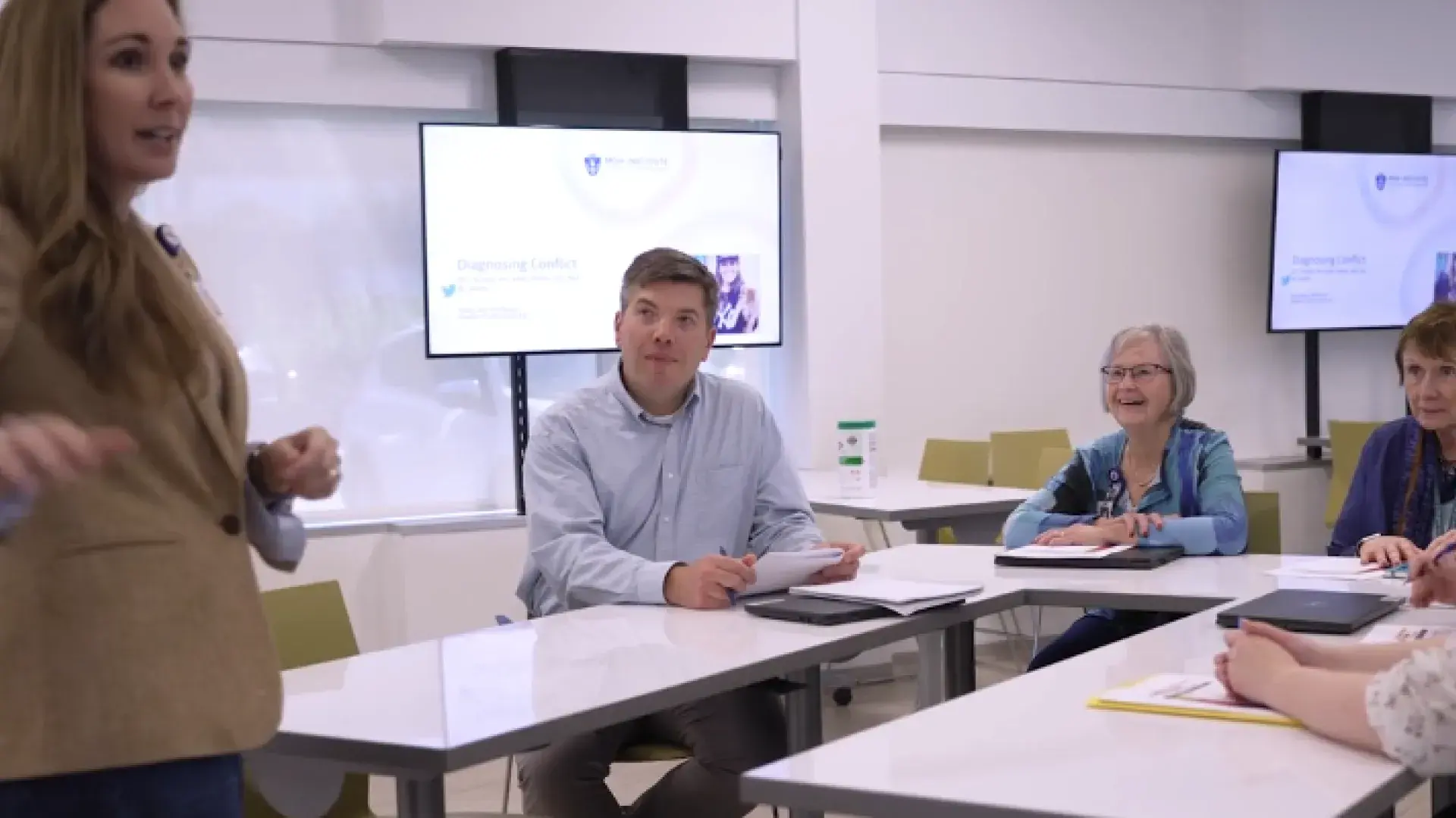 teaching a small class of students