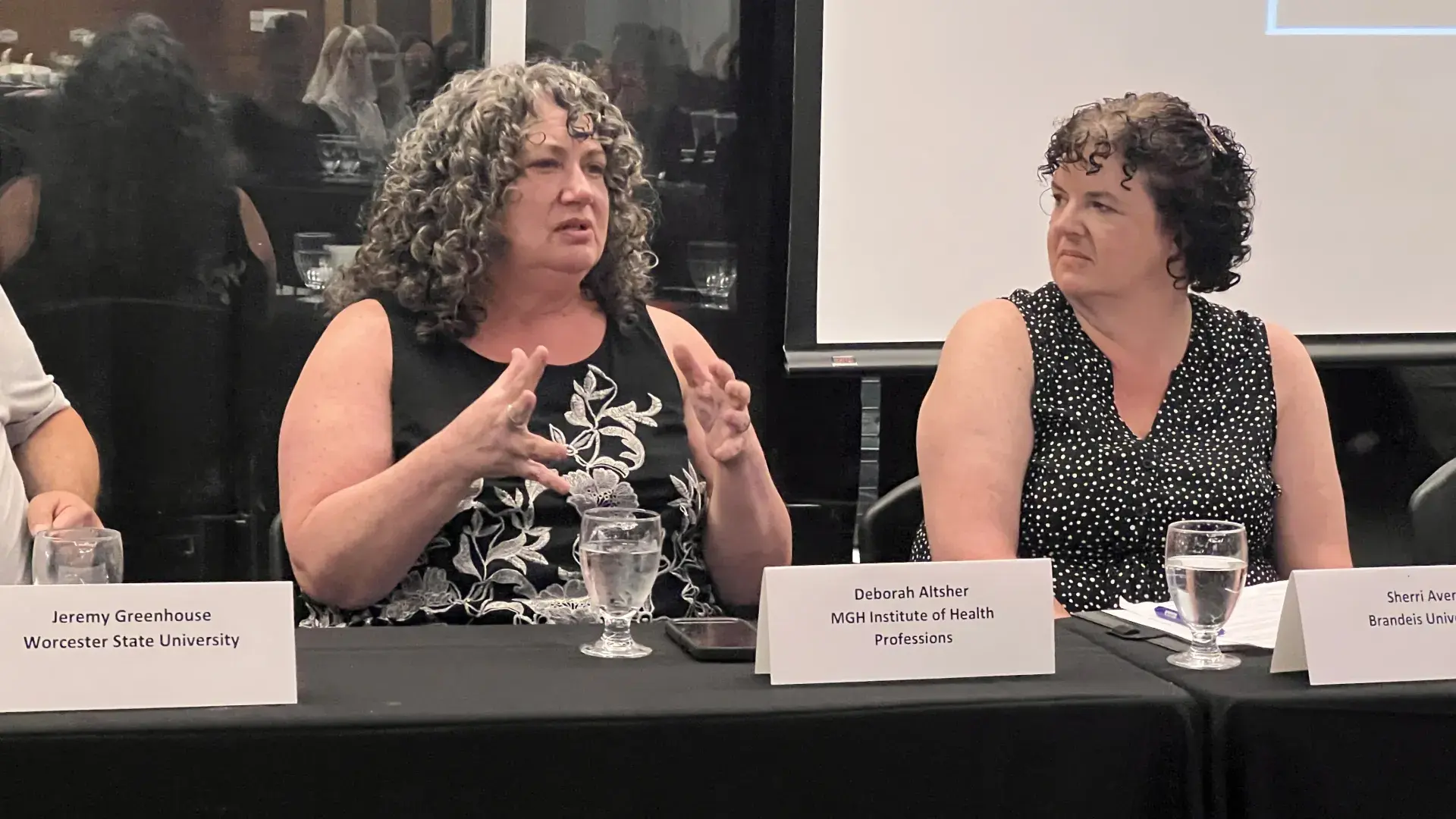 woman talking on panel 