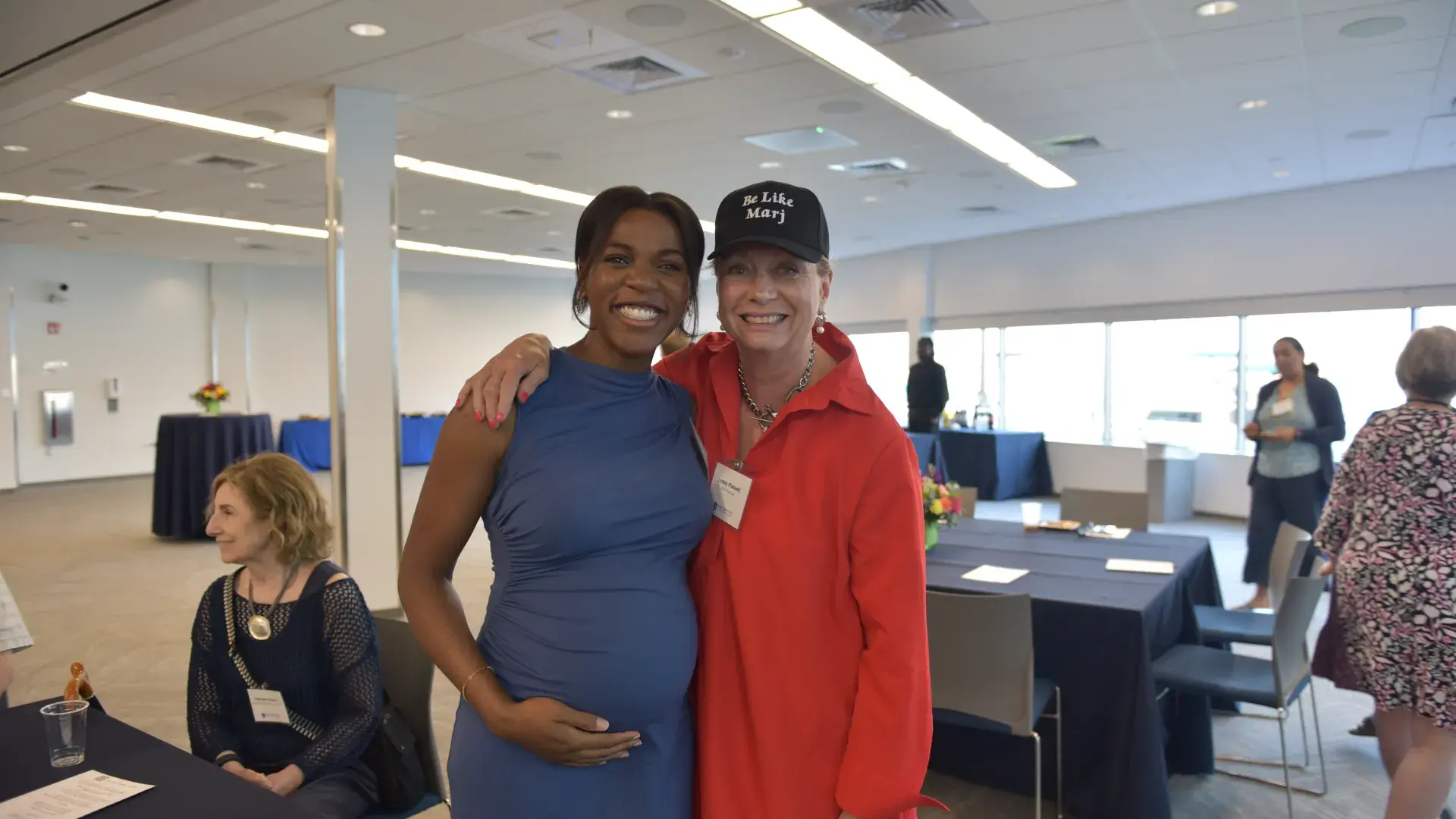 A photo of two women. 