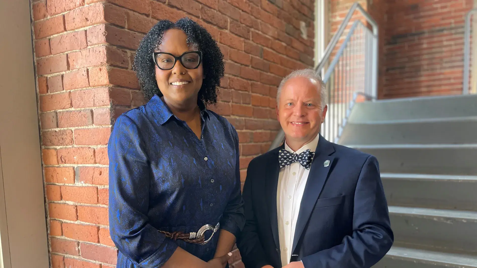 man and woman side by side 