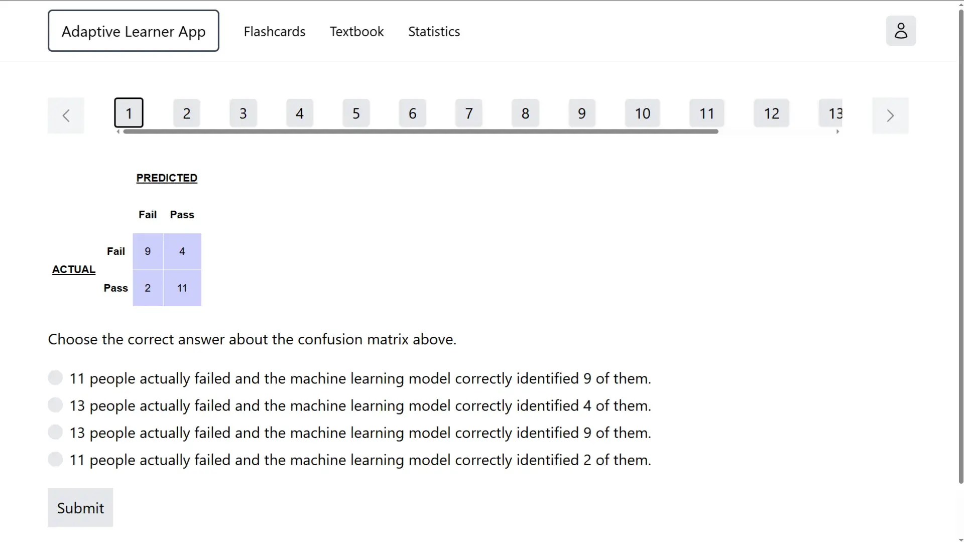 a screenshot of a web app