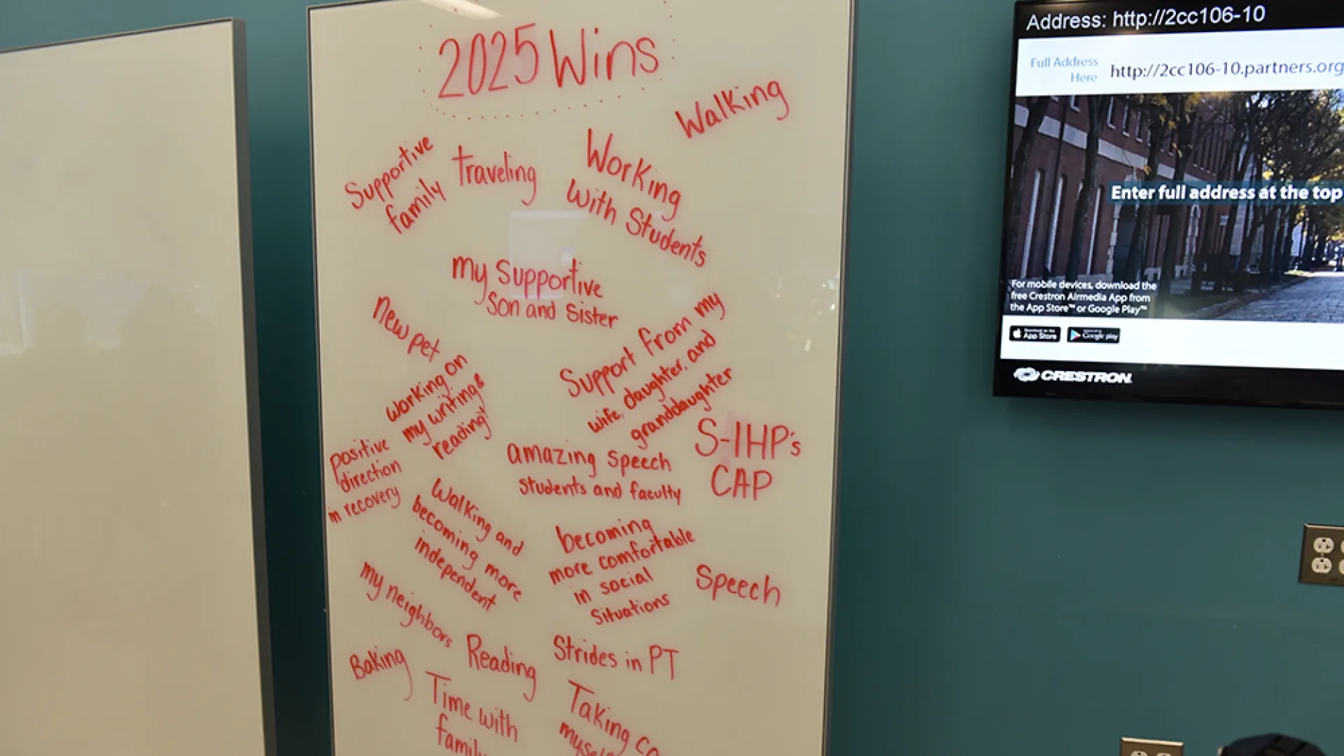  A board showing 2025 wins