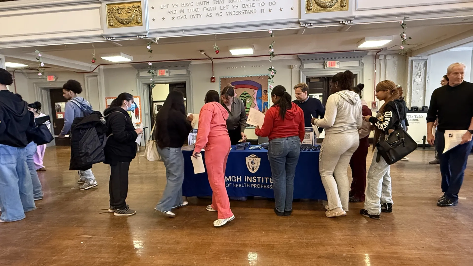 students at Career Fair 