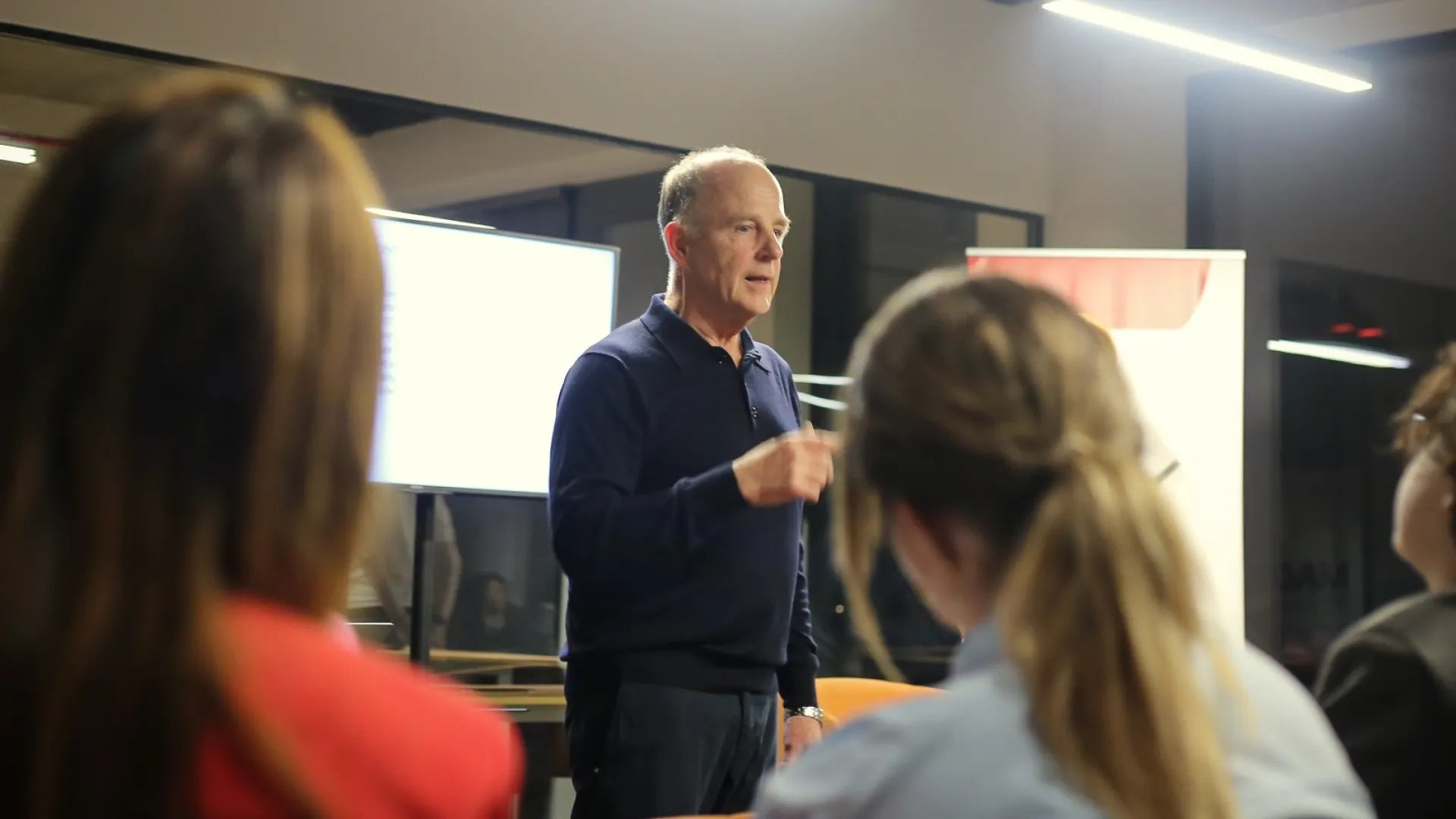 Man talking to audience