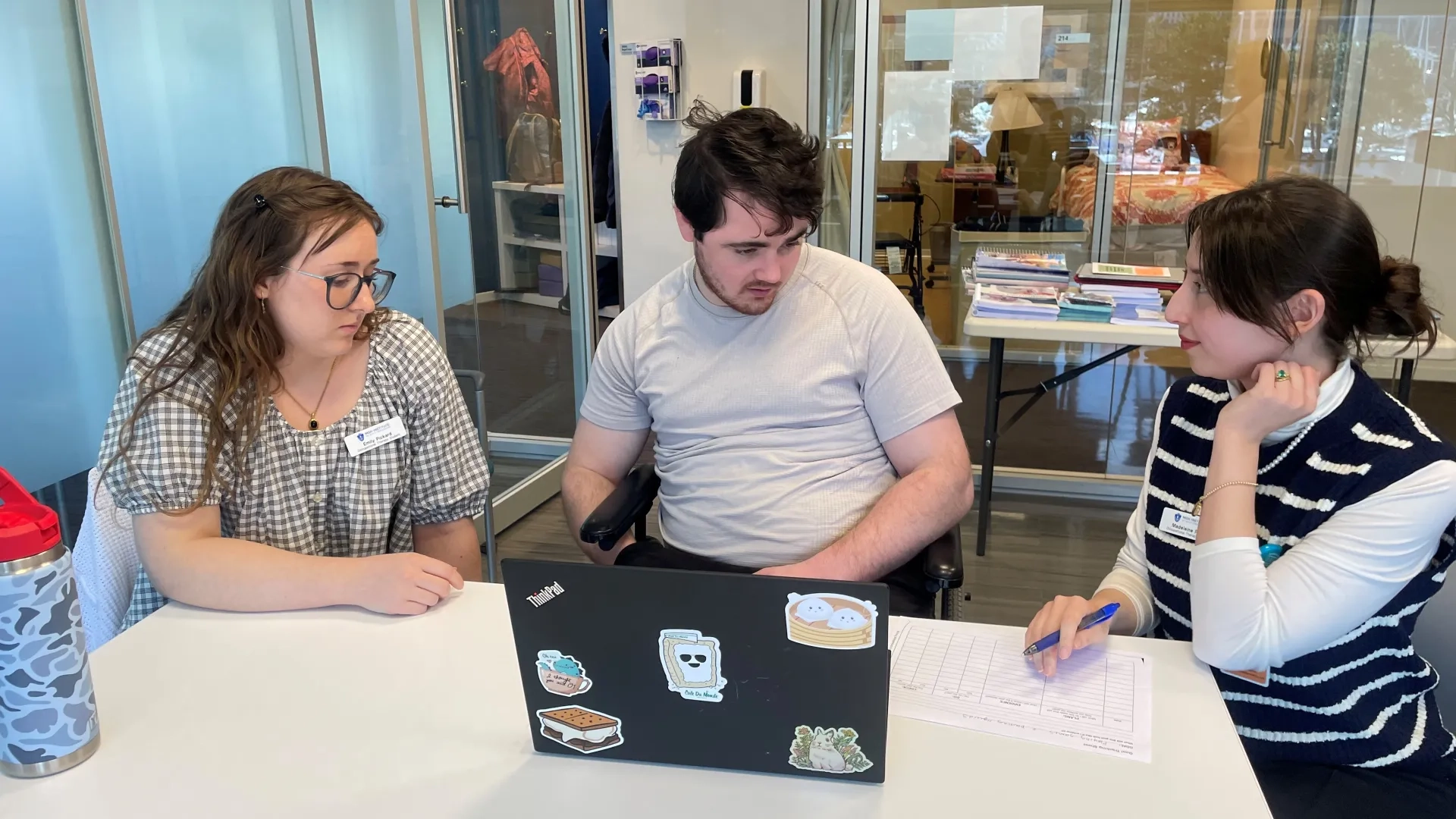 students with client 