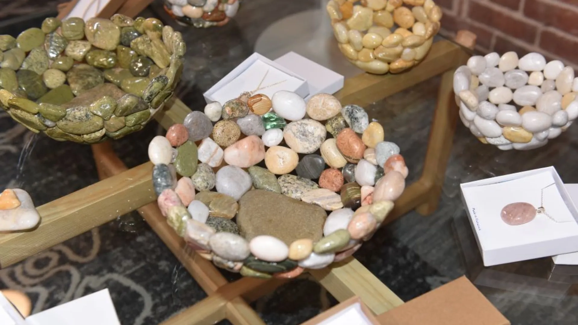 bowls made of rocks 