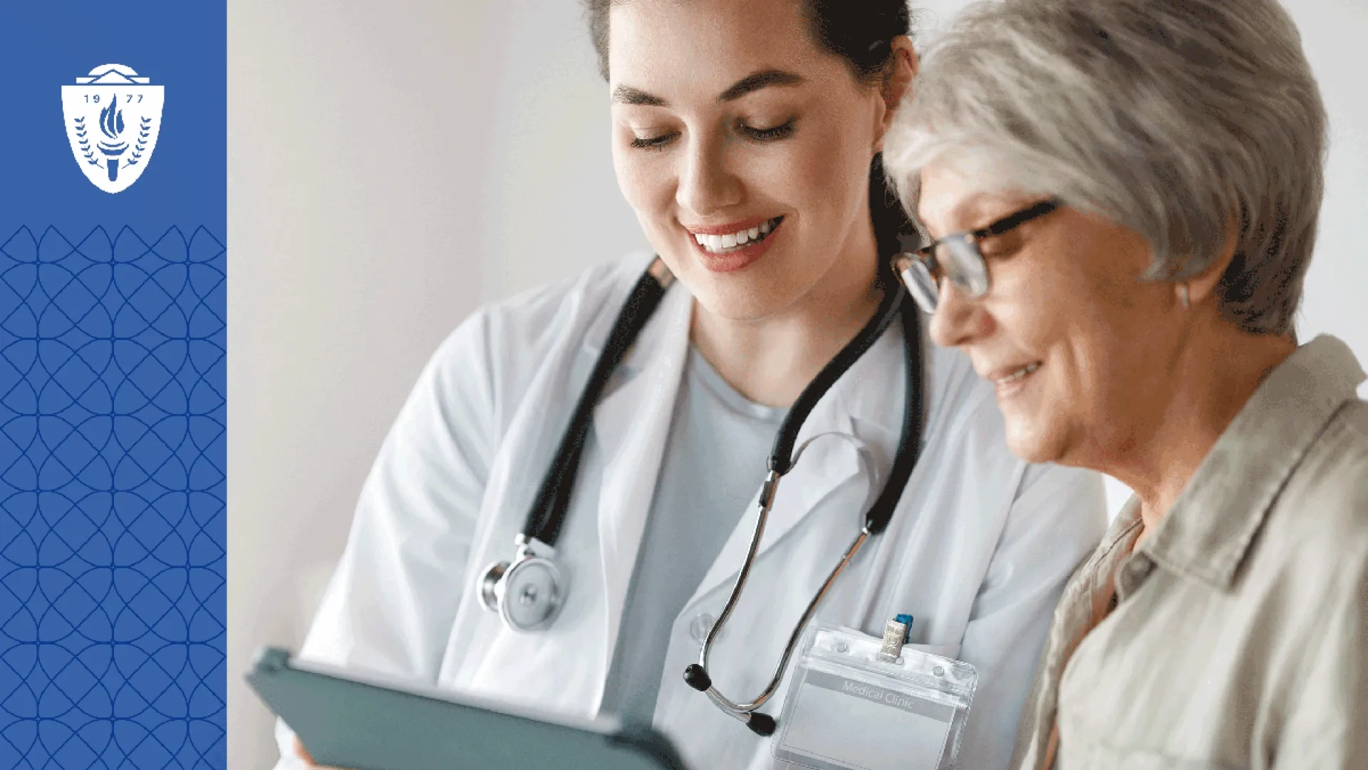 an Adult-Gerontology Primary Care nurse practitioner goes through paperwork with a patient