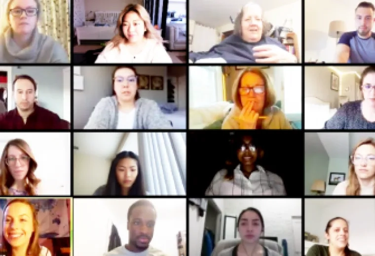 Some of the 350 students and faculty who participated in the IMPACT II course.