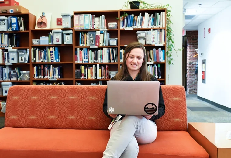 Library student laptop