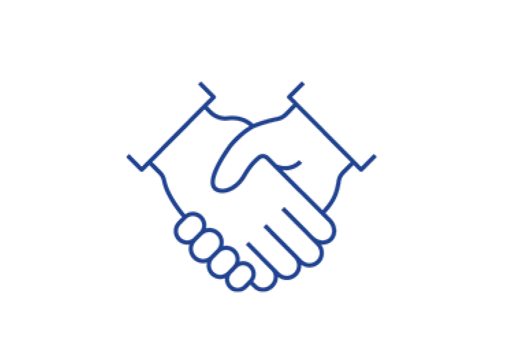 illustration of two hands shaking each other