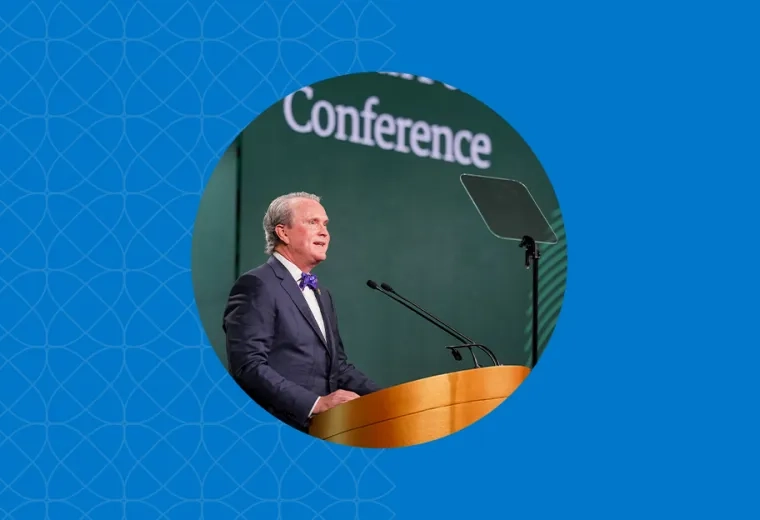 ken white speaks at a conference