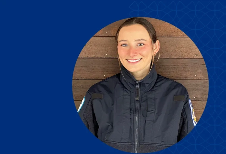 Anne Vatcher in EMT uniform