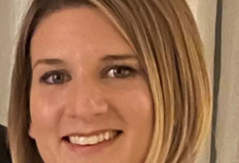 Julia Haffer in black shirt