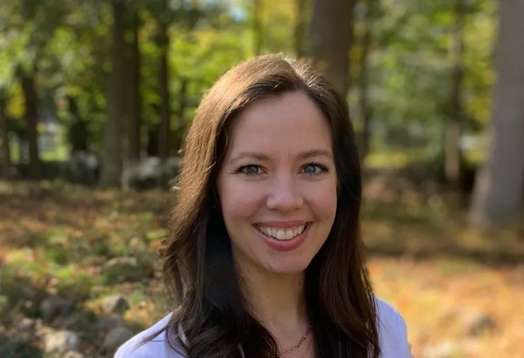 Kaitlin Tergesen in lab coat