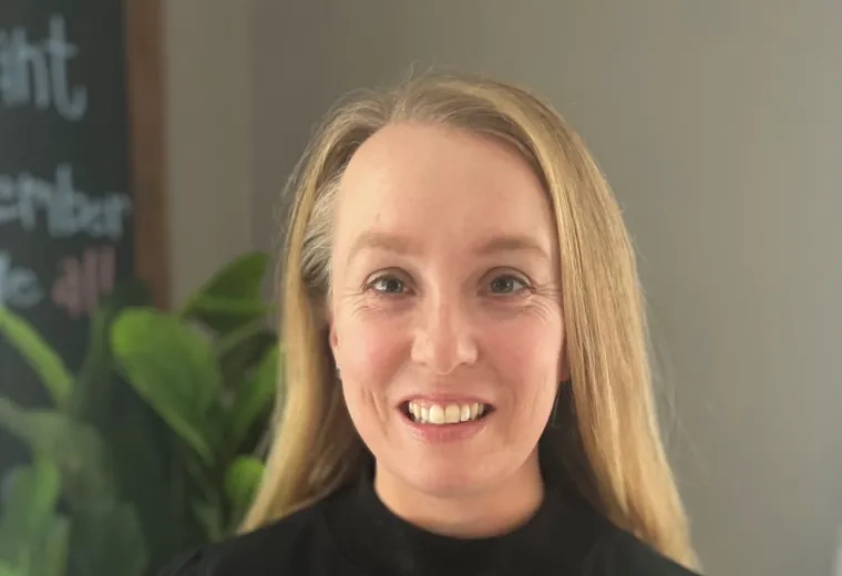 Caitlin Riley in black shirt