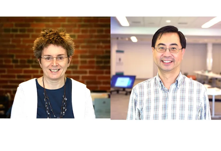 Portraits of two faculty